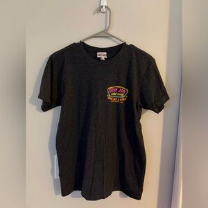 Ron Jon Charcoal Uni-Sex T-Shirt with Colorful Logo